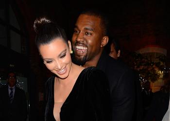 //kim kanye smiles wenn