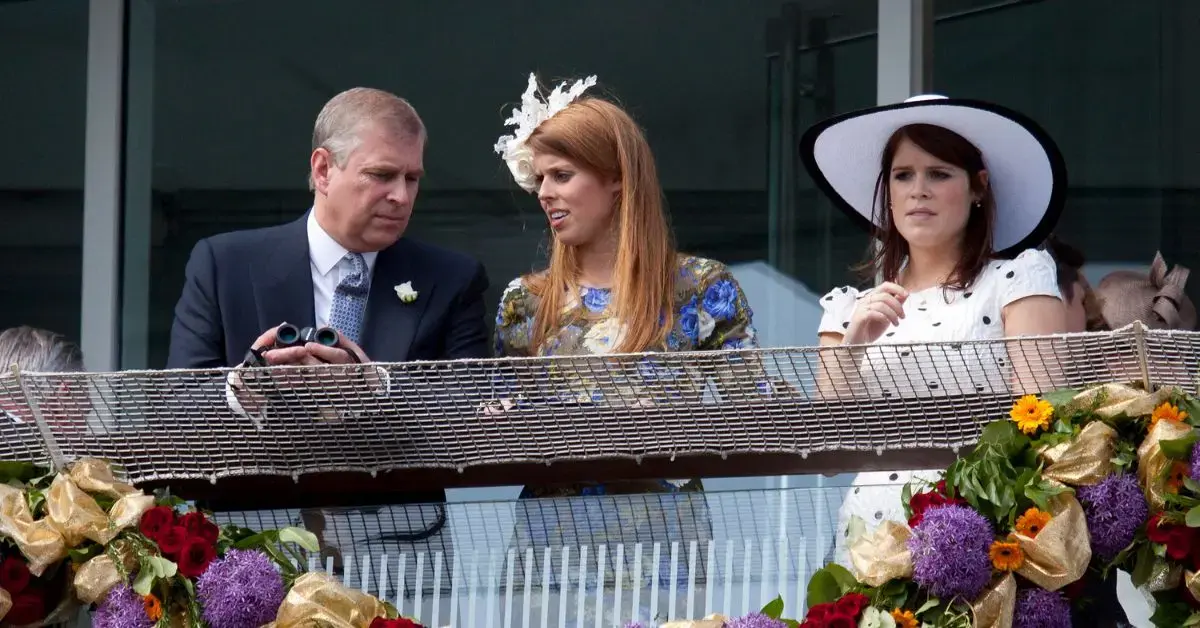 Photo of Andrew Windsor, Princesses Beatrice and Eugenie