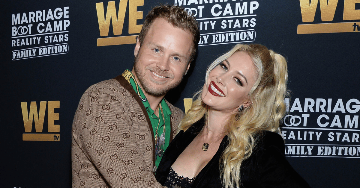 Composite photo of Spencer Pratt and Heidi Montag