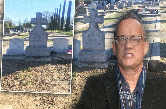 tom hanks dead mom smashed tomb bad burial