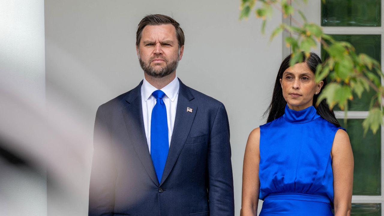 A photo Usha Vance and JD Vance