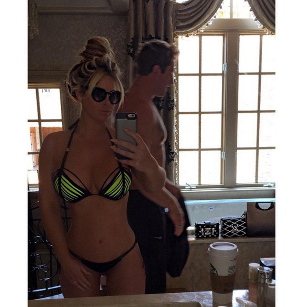 //kim zolciak bikini boobs beach husband instagram