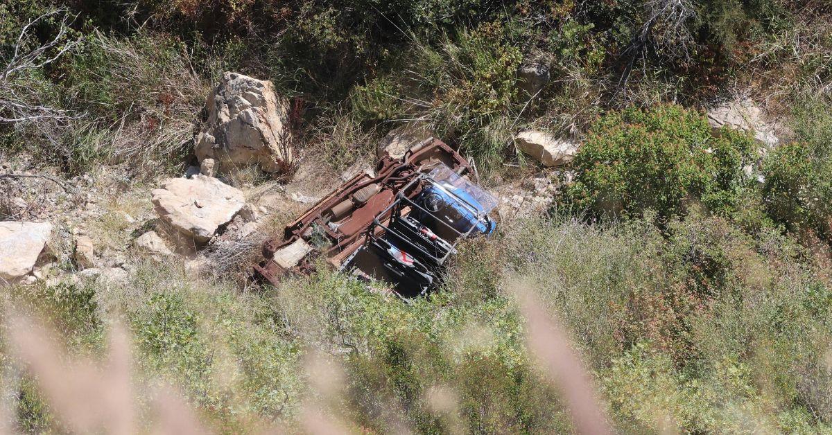 Photo of Sophia Hutchins crash scene.