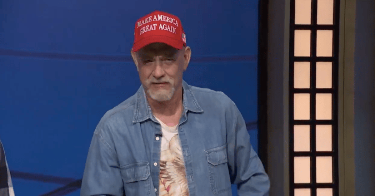 tom hanks slammed by maga fans over racist snl skit