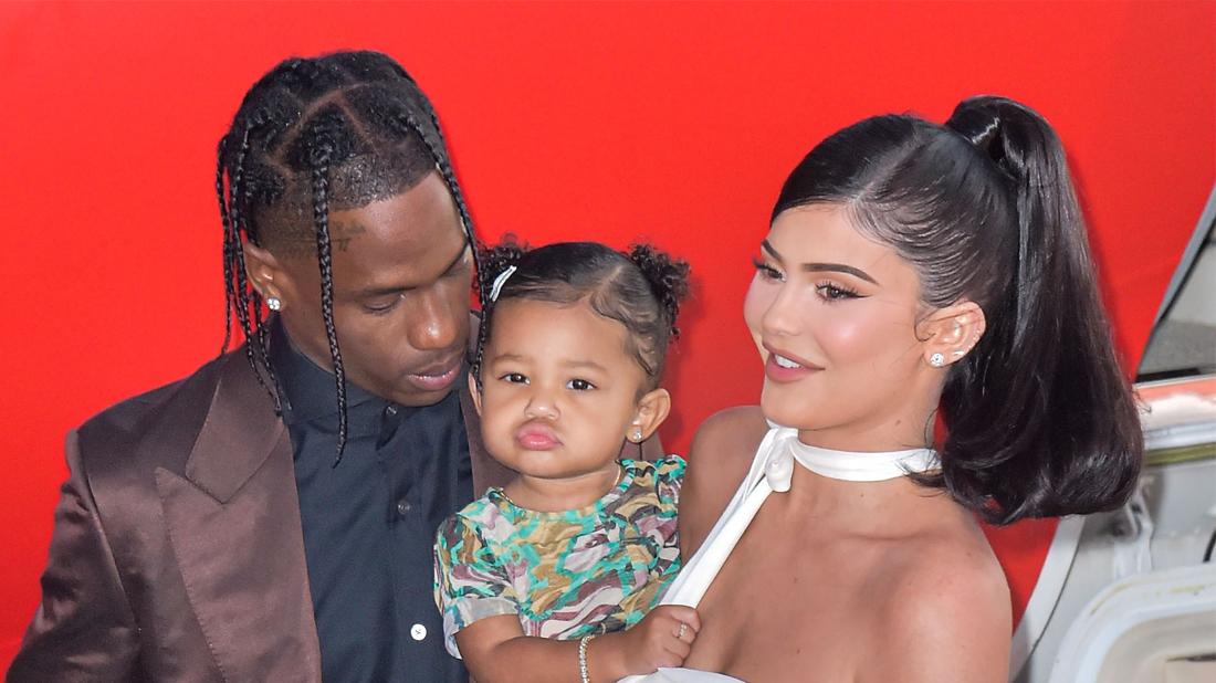 Kylie Jenner & Travis Scott Reunite To Take Stormi To Disney World