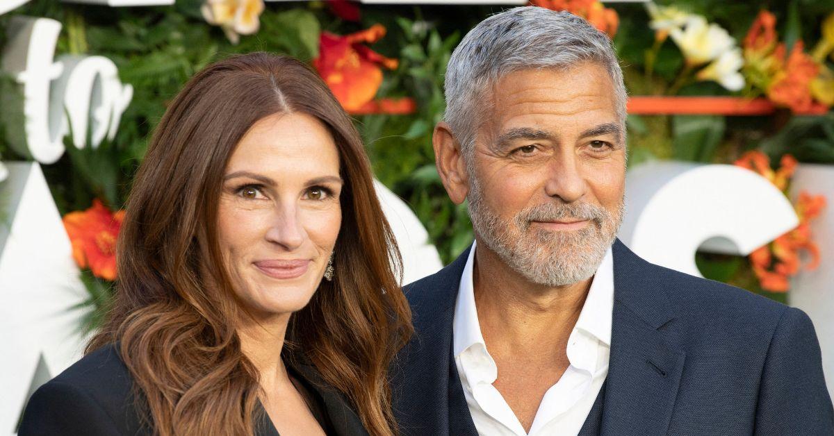 Adkins said costars Julia Roberts and George Clooney praised her after filming with Pitt.