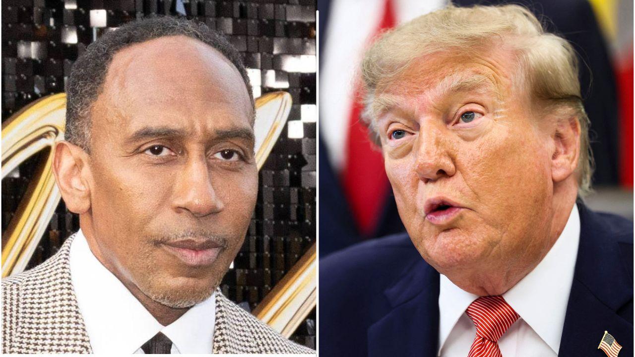 picture of Stephen A. Smith and Donald Trump