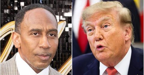 picture of Stephen A. Smith and Donald Trump