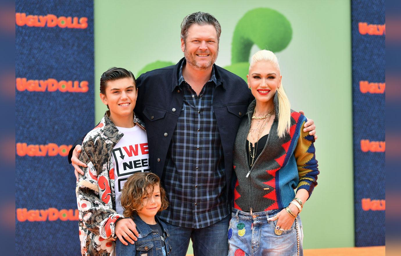 Gwen Stefani And Sons Attend Movie Premiere With Blake Shelton