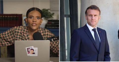 Candace Owens and Emmanuel Macron