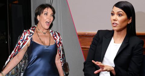 Kris Jenner is seen on August 9, 2017 in Los Angeles, CA;Right, Kourtney Kardashian Attends Capitol Hill Briefing In Support Of Personal Care Product Legislation