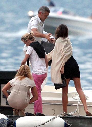 George Clooney Goes Yachting With New Girlfriend And Ex Girlfriend