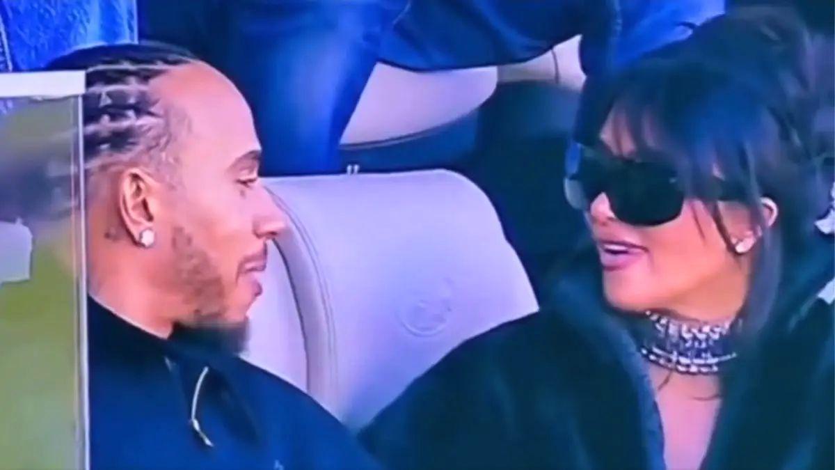 Photo of Kim Kardashian and Lewis Hamilton