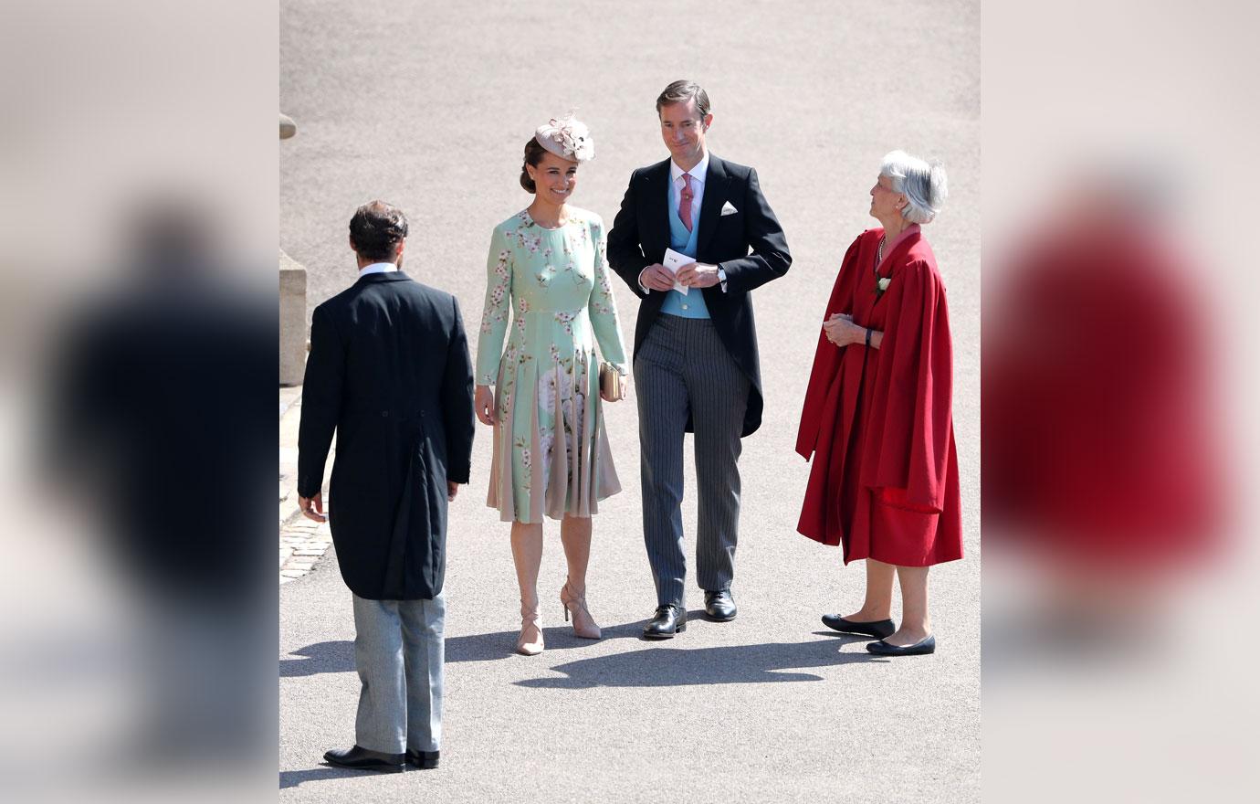 royal wedding pippa middleton pregnant baby bump photos