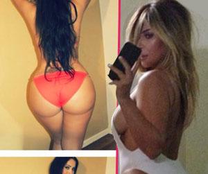 Kris-Humphries-Kim-kardashian-Myla-Selfie-Instagram-butt-boobs