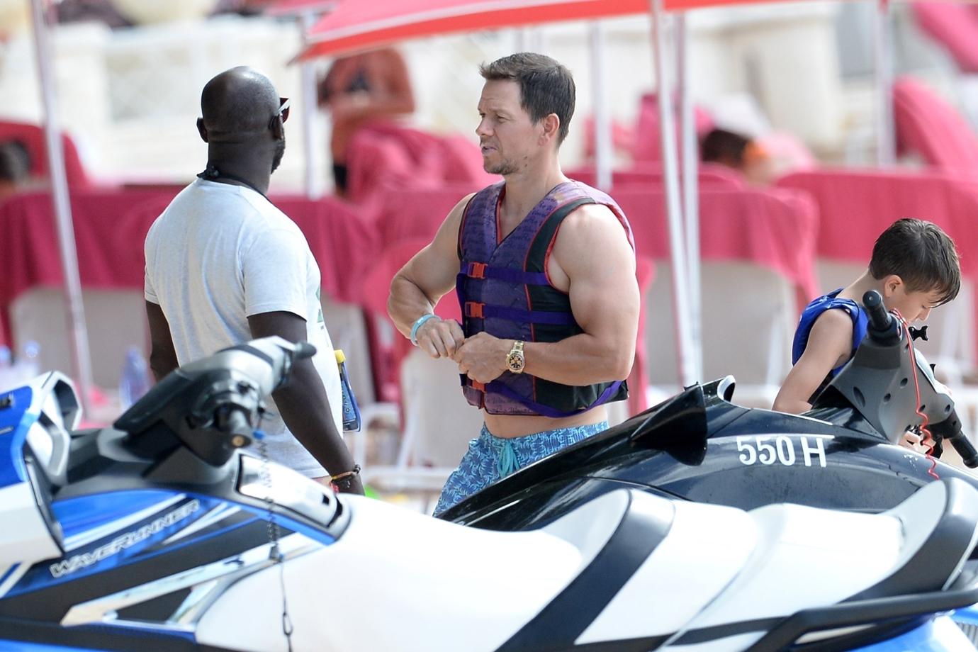 Mark Wahlberg Shows Off Buff Body In Barbados