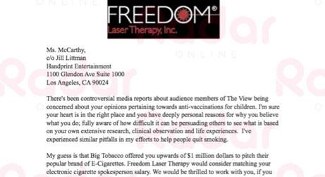 No More Nicotine! Company Offers Jenny McCarthy $1 Million To Drop E-Cigarettes