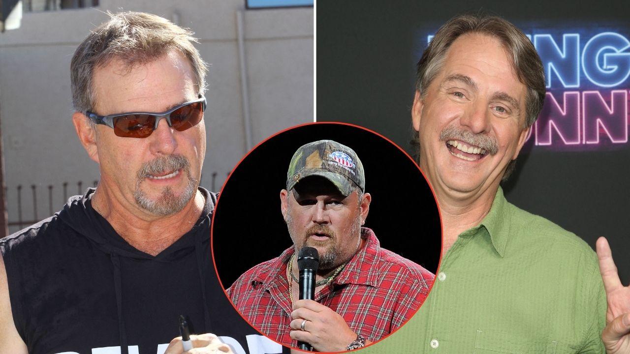 Bill Engvall and Jeff Foxworthy were among those who toured with Larry as part of the 'Blue Collar Comedy Tour.'
