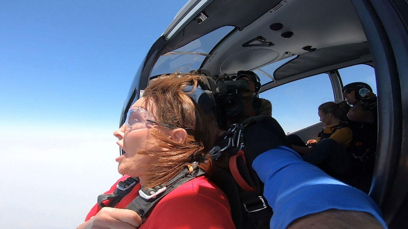 Caitlyn Jenner Goes Skydiving on UK Reality Show