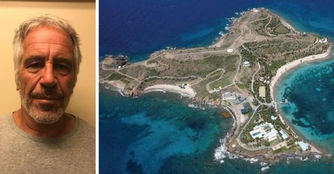 photo of Jeffrey Epstein and Little St James and