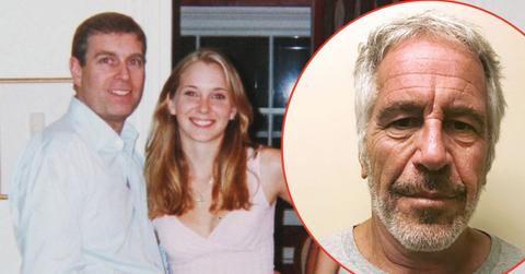 picture of Andrew Windsor, Virginia Giuffre and Jffrey Epstein