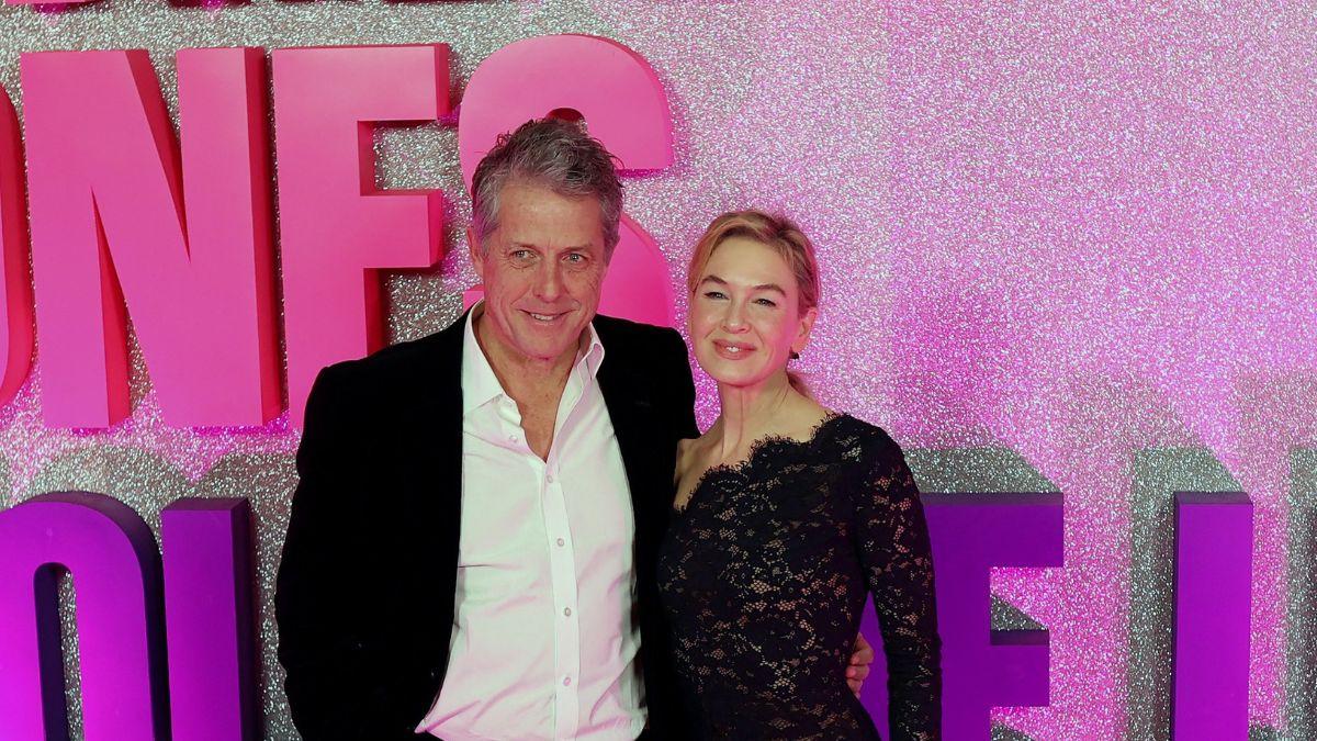 Hugh Grant joked he did not hear Zellweger's natural Texas voice until the wrap party while filming 'Bridget Jones's Diary.'