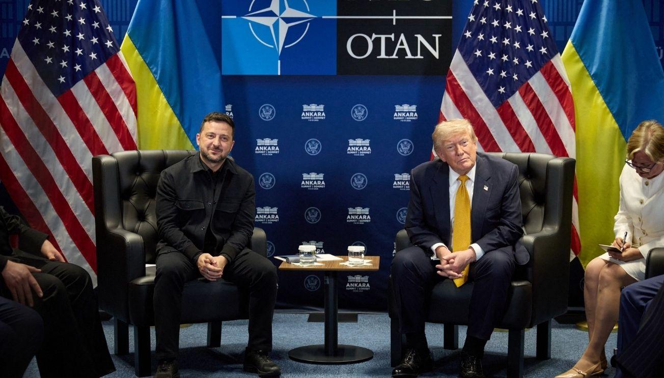 Picture of Volodymyr Zelensky and Donald Trump