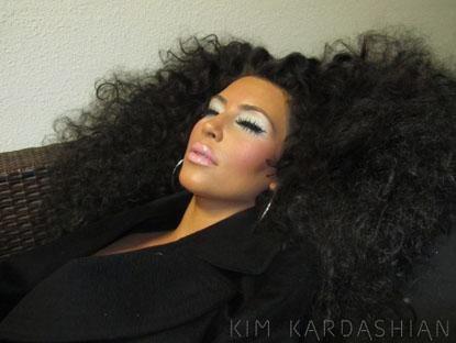 //kim kardashian hype williams afro diana ross photo shoot  x_