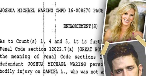 rhoc star attempted murder charges josh waring enhancements