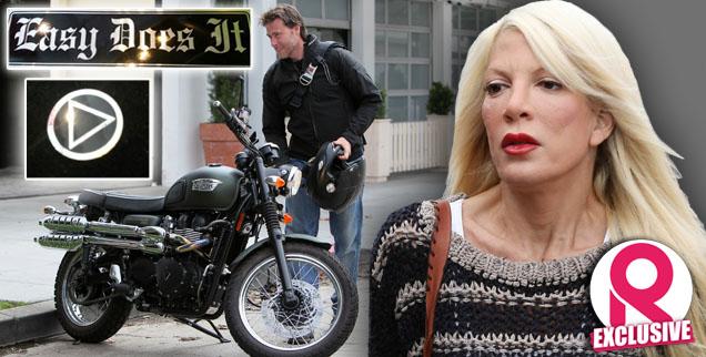 //dean mcdermott tori spelling motorcycle stickers