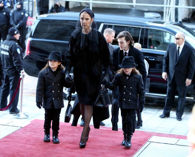 Celine Dion Husband Dead Rene Angelil Funeral Sons Rene Eddy Nelson