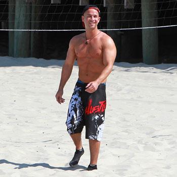 PHOTOS: Jersey Shore Hunks Hit The Beach For A Game
