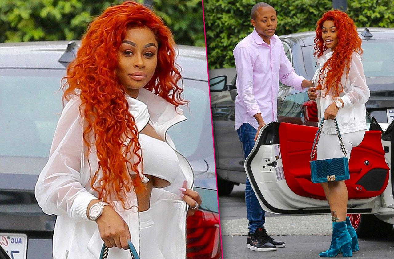 Blac chyna red hair new ferrari