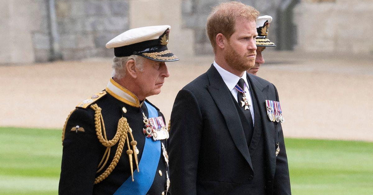 Photo of King Charles and Prince Harry