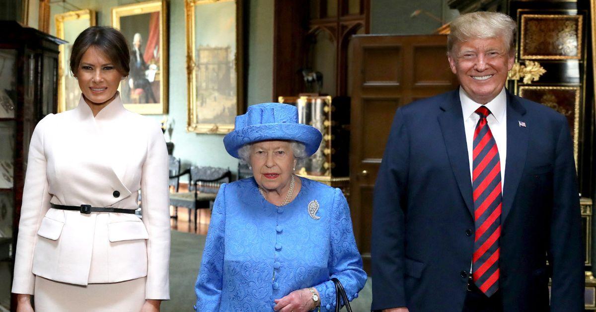 queen elizabeth donald trump arrangement melania trump very rude