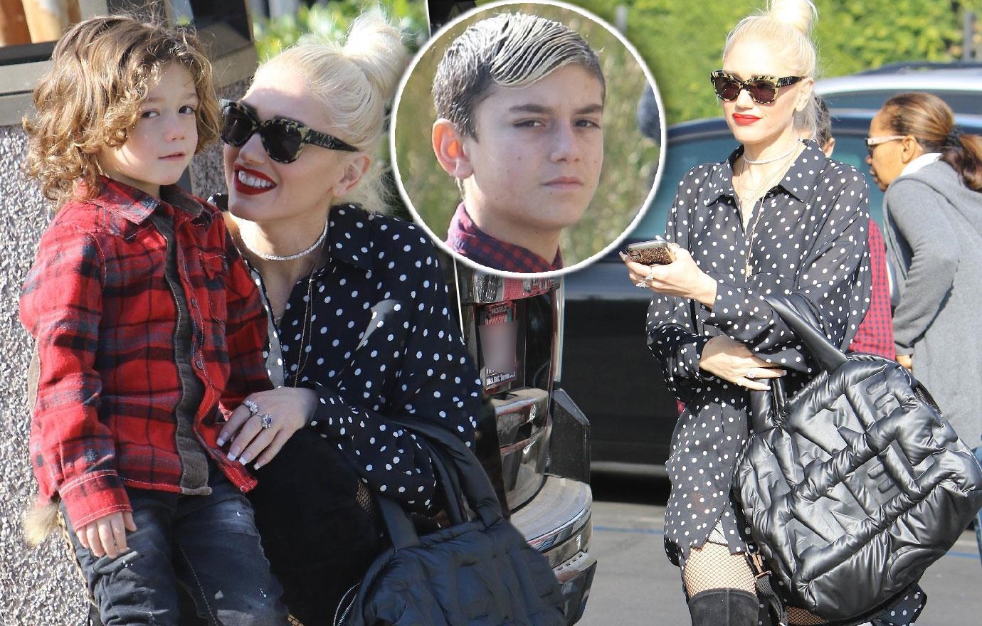 //gwen stefani takes kids to church pp