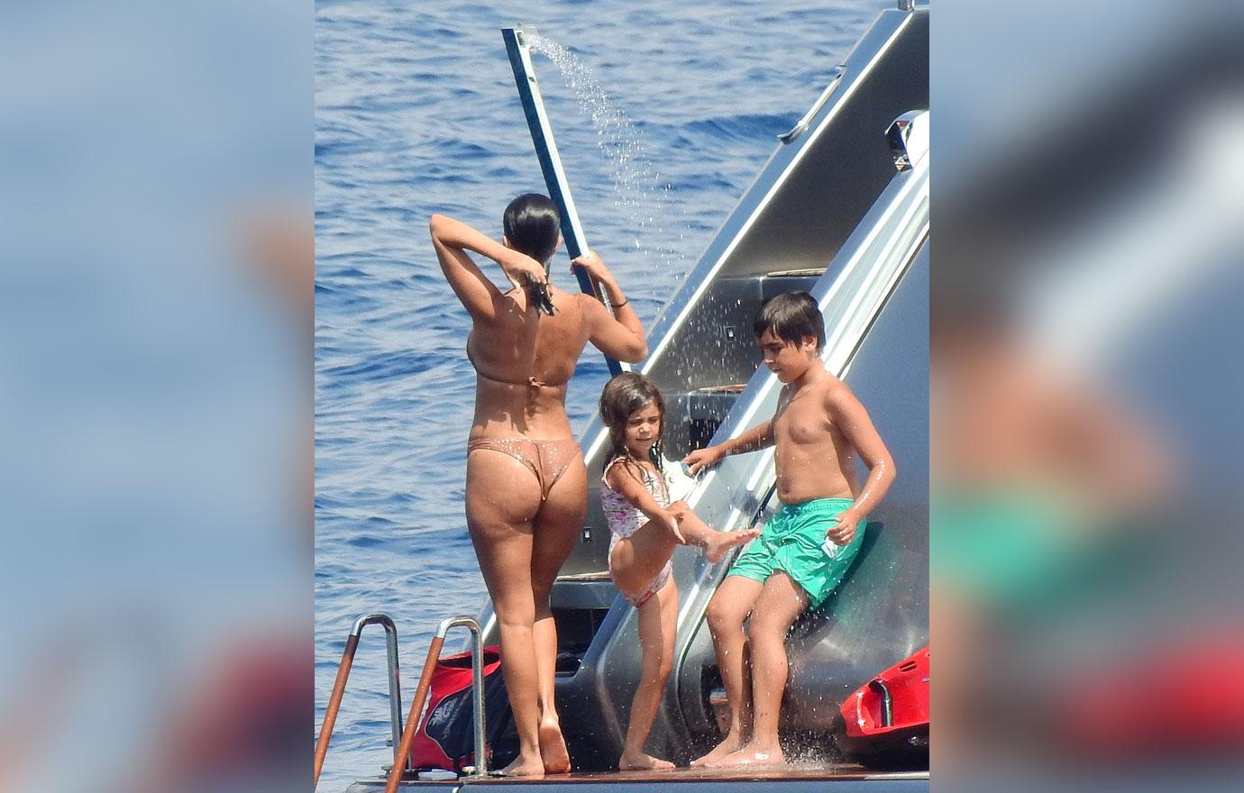 Kourtney Kardashian On Yacht For Daughter Penelope's Birthday