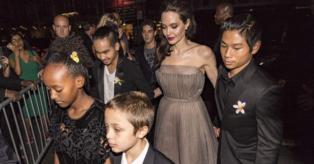 angelina jolie kids rebel leaving la wildfires oscar snub