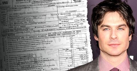 //sucked dry vampire diaries star ian somerhalders charity spent more than k on expenses made just one grant find out where the donations really go pp sl