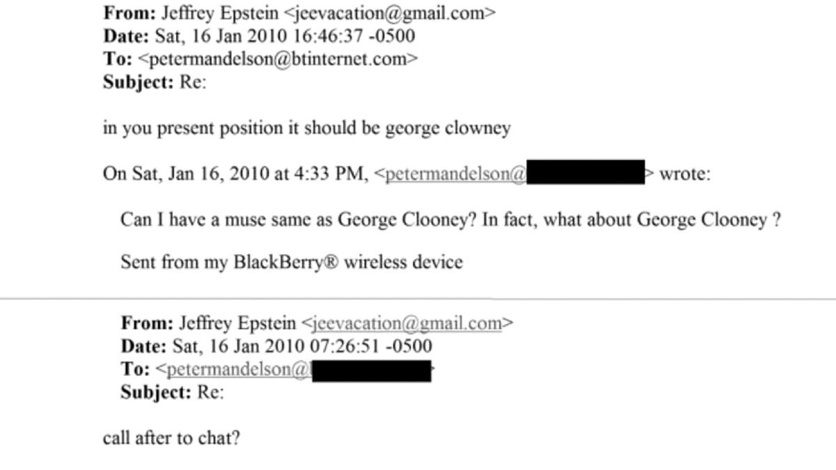 george clooney epstein emails