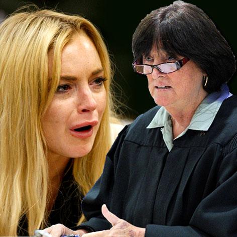 //lindsay lohan judge stephanie sautner