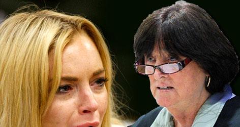 //lindsay lohan judge stephanie sautner