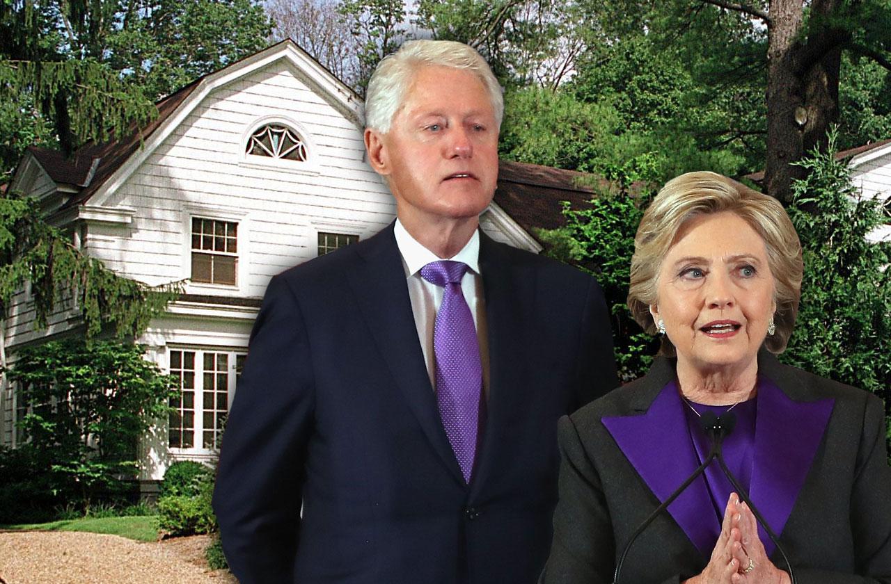 //hillary bill clinton home on fire pp