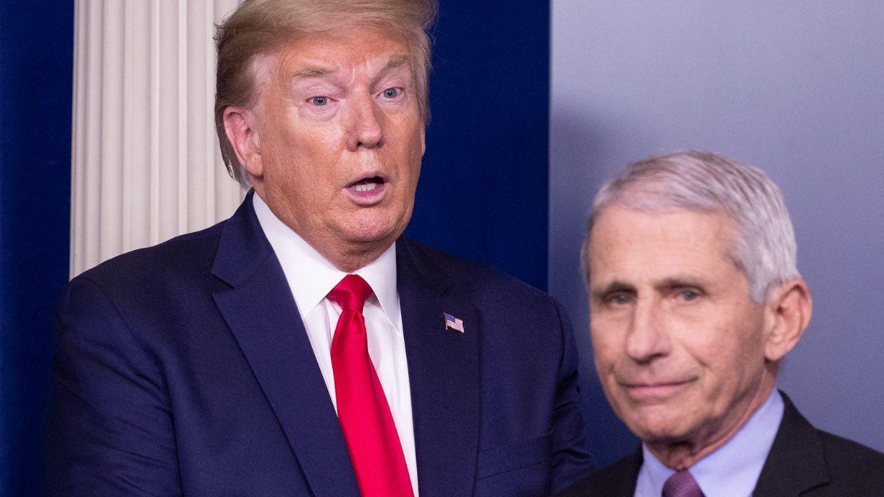 Photo of Donald Trump, Anthony Fauci