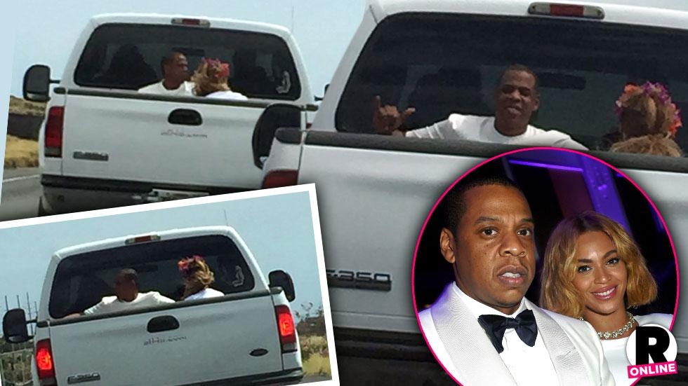 Beyonce & Jay Z Hawaiian Vacation Truck Ride