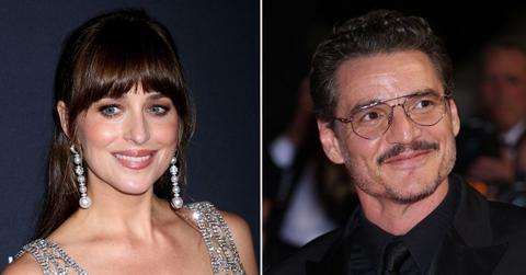 Composite photo of Dakota Johnson and Pedro Pascal