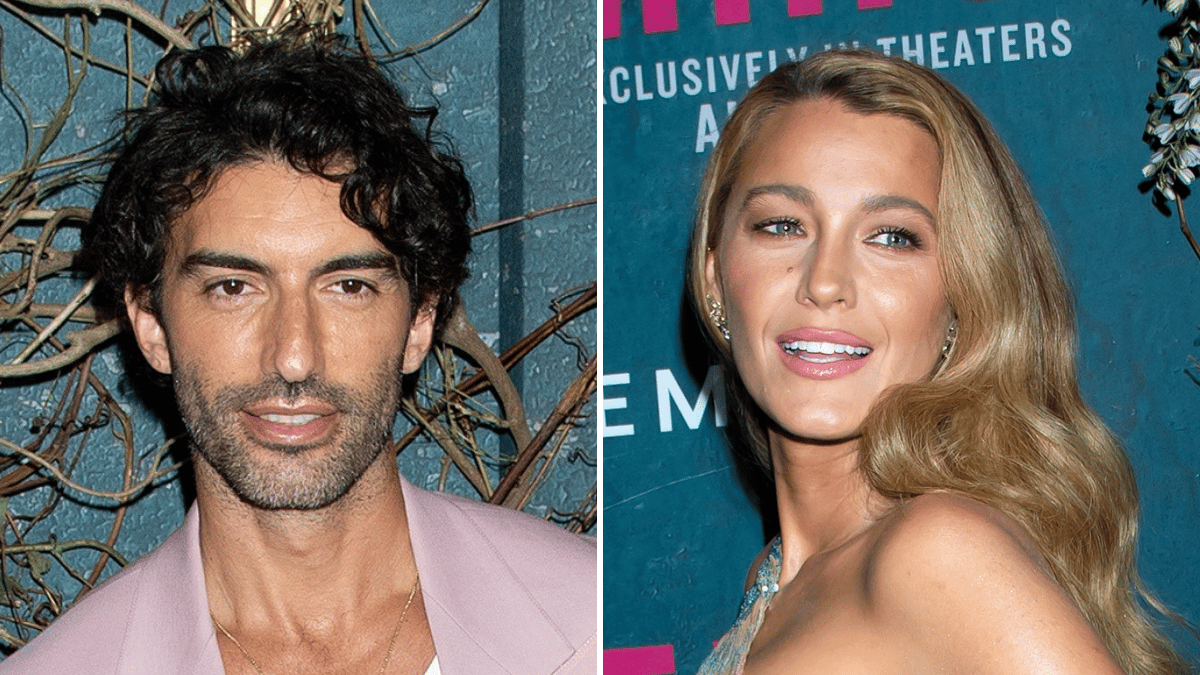 Split photo of Justin Baldoni and Blake Lively