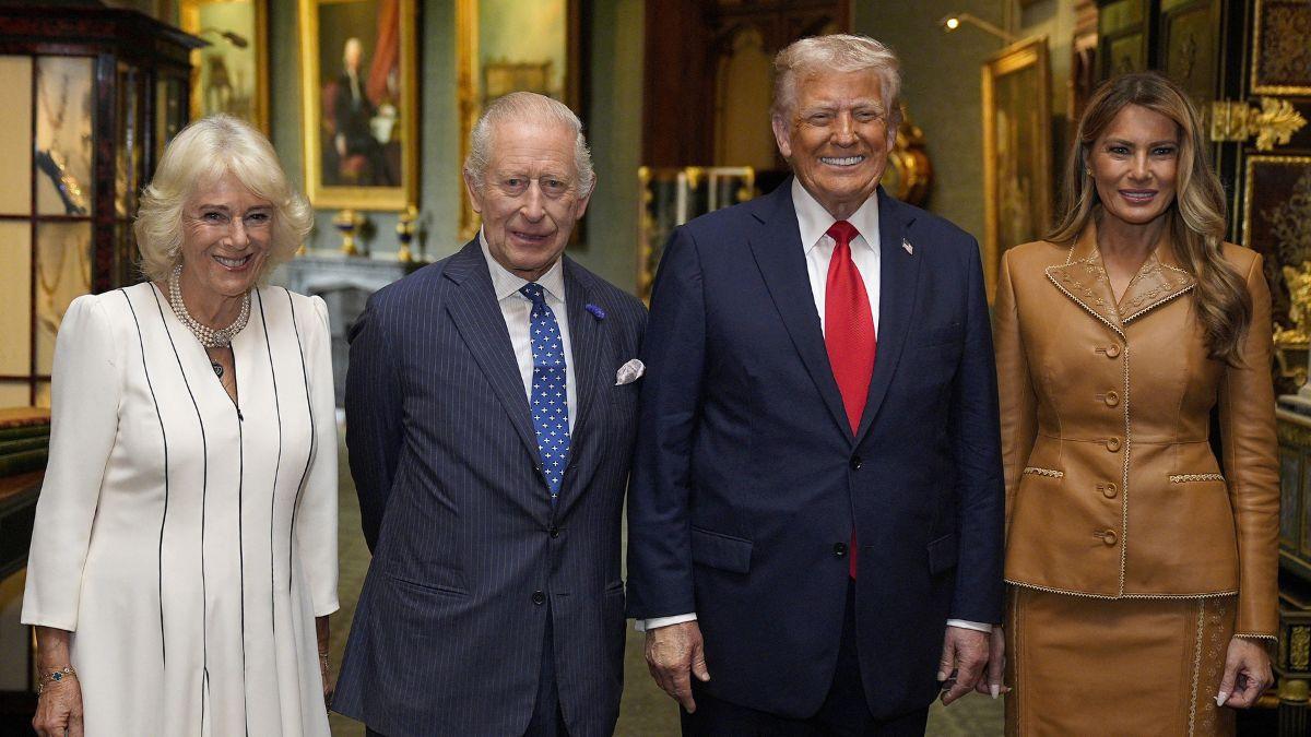 Photo of King Charles and Donald Trump