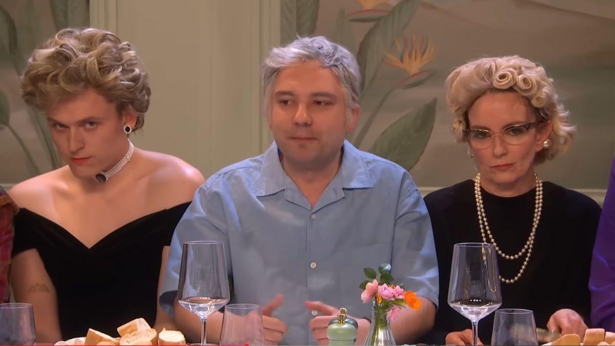 Photo of Tina Fey, Jack Shepherd and George Fouracres