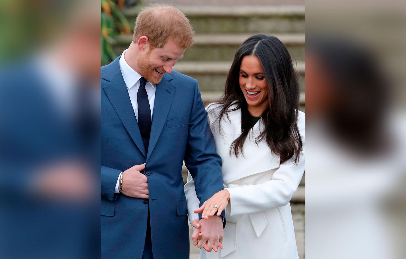 meghan markle prince harry engagement ring photos